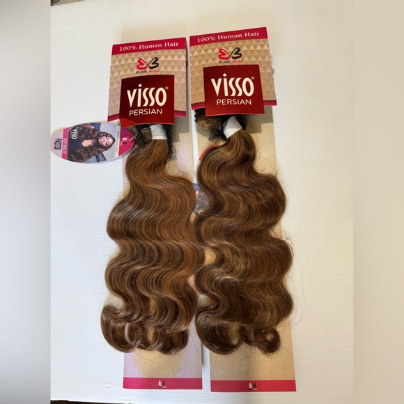 BOBBI BOSS | 100% Human hair 18 in body Wave Hair Extensions 2 Bundles P4/27/30 - Picture 2 of 7